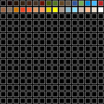 Defender of the Crown color palette on the Amiga