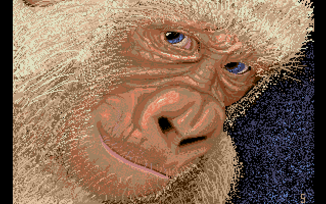 The Gorilla demo drawing on the Atari ST